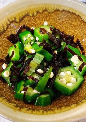昆布の佃煮アレンジ♪オクラ和え-レシピのメイン写真