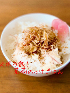 ズボラ飯!茗荷のっけごはん-レシピのメイン写真