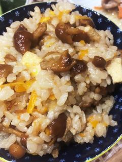 なめこの炊き込みご飯-レシピのメイン写真