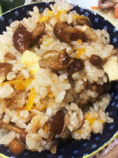 なめこの炊き込みご飯-レシピのメイン写真