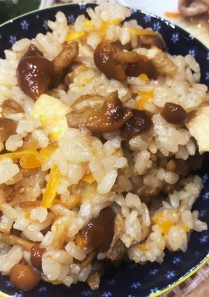 なめこの炊き込みご飯-レシピのメイン写真