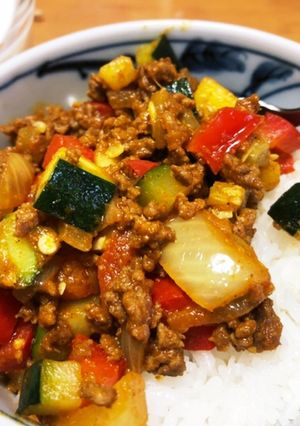 簡単！適当キーマカレー！ランチに-レシピのメイン写真