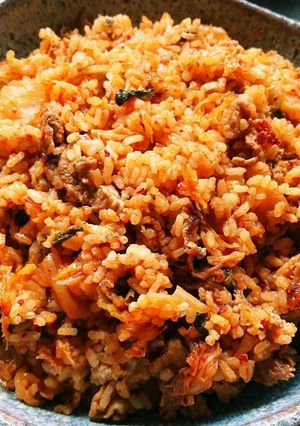 『豚キムチチャーハン』-レシピのメイン写真