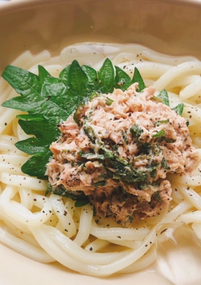 爽やかレモンだしのツナマヨ冷やしうどん♪-レシピのメイン写真