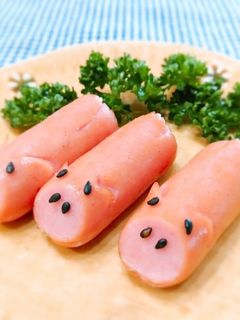 お弁当に☆豚さんウインナー♬-レシピのメイン写真