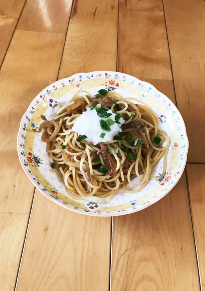 ツナと新玉ねぎの和風パスタ♪簡単♪-レシピのメイン写真