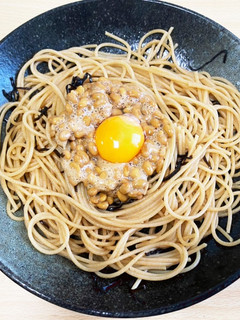 簡単茹でるだけ!納豆昆布パスタ-レシピのメイン写真