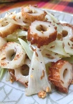 捨てないで☆キャベツとちくわのクミン炒め-レシピのメイン写真