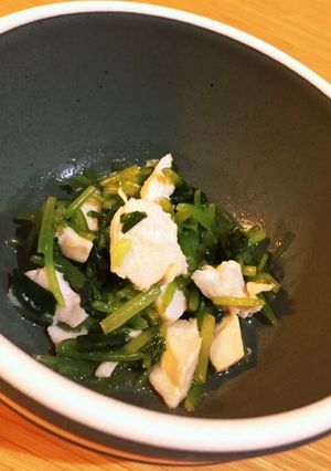 鶏胸肉と三つ葉の和えもの-レシピのメイン写真