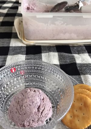 濃厚ブルーベリーとクリームチーズのアイス-レシピのメイン写真