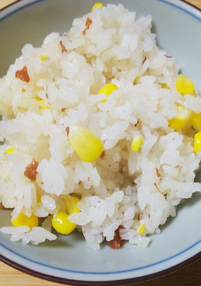 梅ととうもろこしの混ぜご飯-レシピのメイン写真