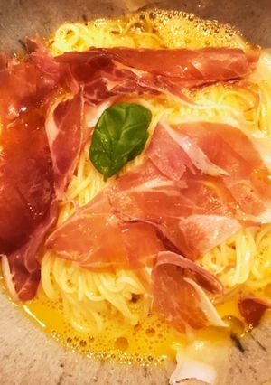 卵かけそうめん生ハムのせ-レシピのメイン写真