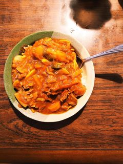 ズッキーニ&ピーマンの豚肉ハヤシカレー-レシピのメイン写真