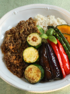 夏野菜のキーマカレー-レシピのメイン写真