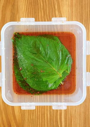 ごはんのお供♡韓国風ゴマの葉醤油漬け-レシピのメイン写真