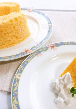 レンジで簡単！ノンオイルシフォンケーキ-レシピのメイン写真