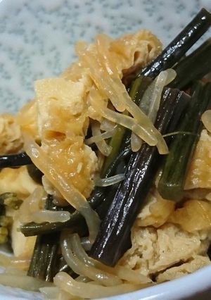 わらびと糸こんにゃくの炒め煮-レシピのメイン写真