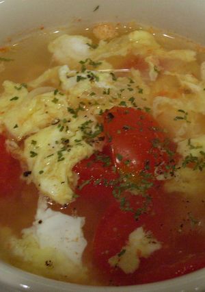 トマ玉スープ-レシピのメイン写真