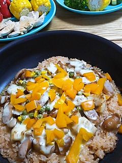 残ったご飯をリメイク☆ライスピザ-レシピのメイン写真