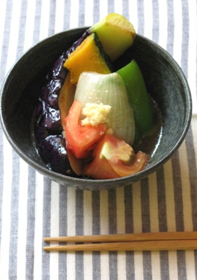 めんつゆで夏野菜の揚げ浸し-レシピのメイン写真