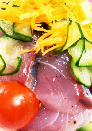 つばすと野菜のポン酢カルパッチョ-レシピのメイン写真