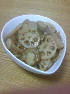 ホタテと蓮根の煮物。-レシピのメイン写真