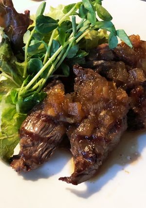 ☆我が家のカイノミステーキ玉ねぎソース☆-レシピのメイン写真
