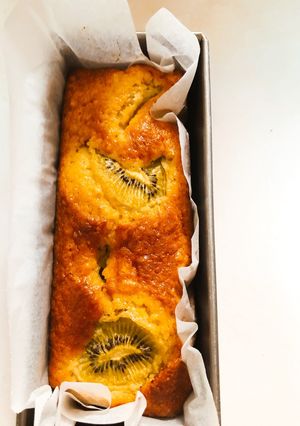 バター無 キウイとバナナのバウンドケーキ-レシピのメイン写真