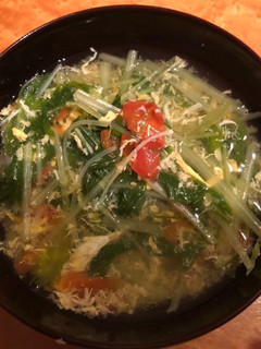 トマトと水菜のスープ-レシピのメイン写真