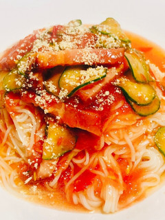 簡単オシャレな洋風トマトそうめん-レシピのメイン写真