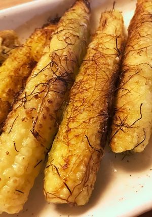 ベビー(ヤング)コーンのひげ巻きバター焼-レシピのメイン写真