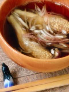 *蒸しなすとみょうがのお吸い物*-レシピのメイン写真