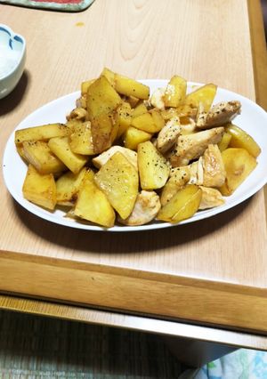 じゃがいもと鶏胸肉のマヨ醤油炒め-レシピのメイン写真