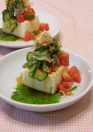 ご馳走サラダ冷奴♪-レシピのメイン写真