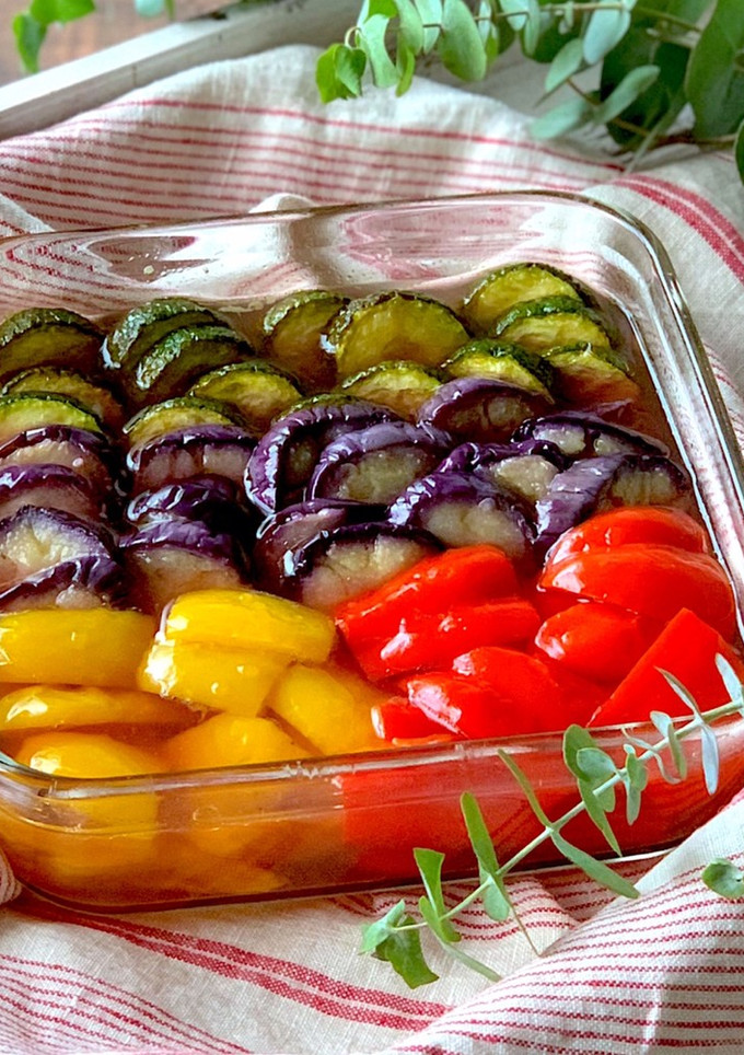 夏野菜の和風だしマリネ-レシピのメイン写真