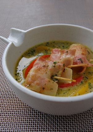 ベーコン巻き帆立のアジアンカレー-レシピのメイン写真