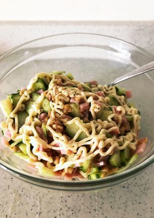 白ごはんにぶっかけて！納豆サラダ　-レシピのメイン写真