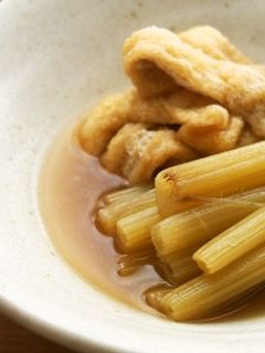 ふきと油揚げの煮物♪意外に簡単!-レシピのメイン写真