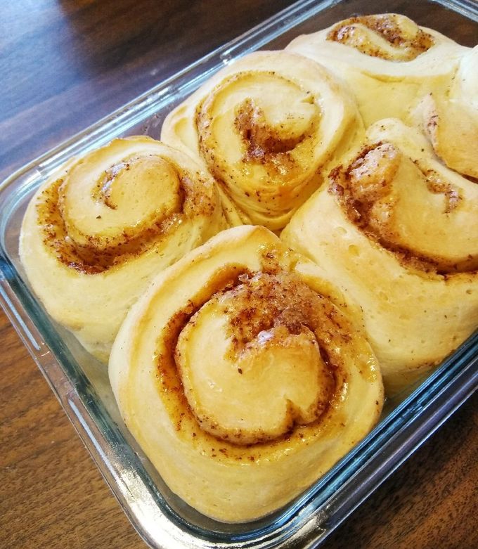 1時間で!簡単シナモンロールちぎりパン-レシピのメイン写真