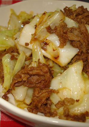 牛肉とキャベツのソ－ス炒め☆-レシピのメイン写真