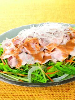 だし香る♪ごまだれの冷しゃぶ-レシピのメイン写真