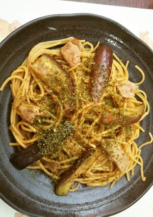 Ⓔなすと豚肉のワンパンスパゲッティⒺ-レシピのメイン写真