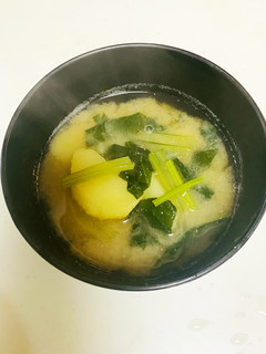 産後★青菜の味噌汁(だしの取り方)-レシピのメイン写真