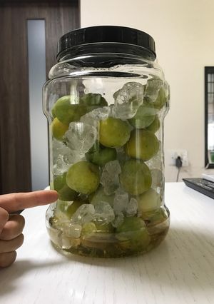 簡単☆ズボラの梅シロップ-レシピのメイン写真