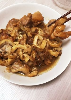 油揚と鶏もも肉の白ワイン炒め煮-レシピのメイン写真