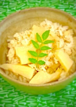 昆布と鰹節でちゃんと作るタケノコご飯-レシピのメイン写真