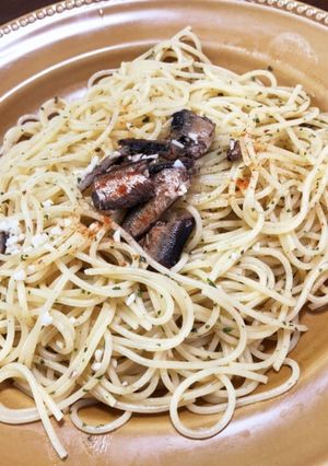 お鍋1つオイルサーディンでペペロンチーノ-レシピのメイン写真
