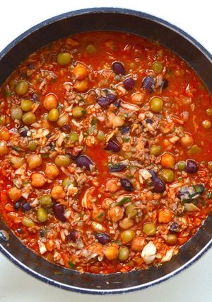 豆とひき肉のチリ煮込み（アル中カラカラ）-レシピのメイン写真