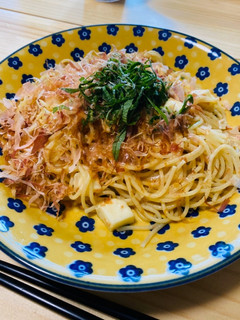 梅とモッツァレラのパスタ-レシピのメイン写真