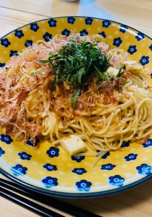 梅とモッツァレラのパスタ-レシピのメイン写真